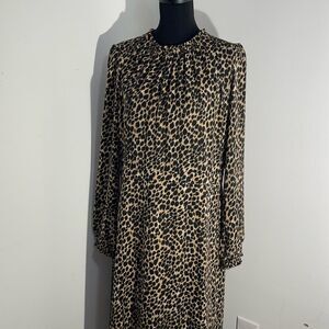 J. Crew Leopard Print Maxi Dress Size 18
